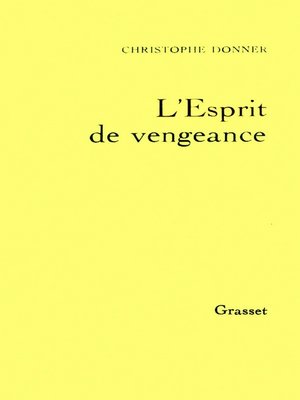 cover image of L'esprit de vengeance